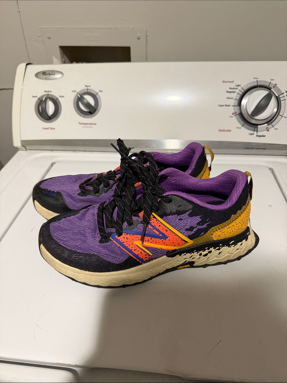 New Balance Purple Orange Yellow Black Athletic Shoes